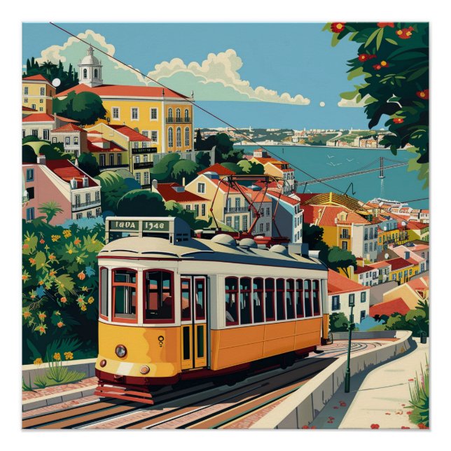 Póster Lisboa Portugal (Frente)