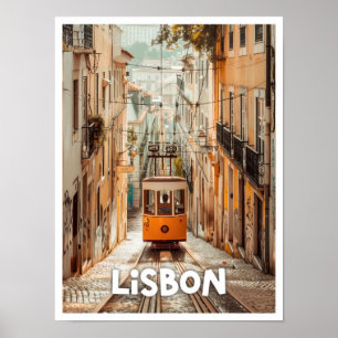 Poster Lisboa Portugal Art viagem famoso lugar