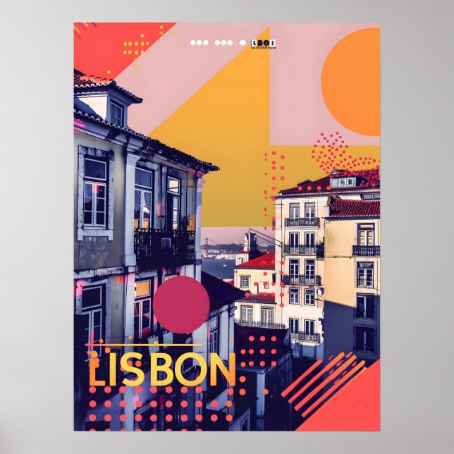 Poster Lisboa Vintage Art (Frente)