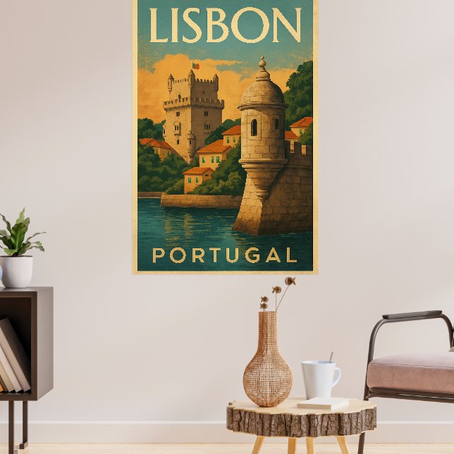 Poster Lisboa Vintage Portugal (Sala de Estar 3)