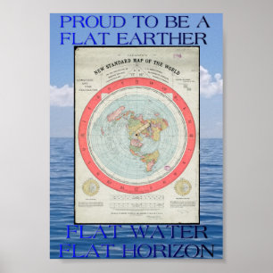 Poster liso do mapa da terra