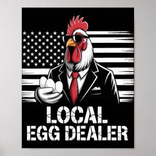 Poster Lista de Distribuidores de Ovos Locais Fazenda de