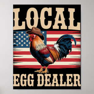 Poster Lista de Distribuidores de Ovos Locais Fazenda de