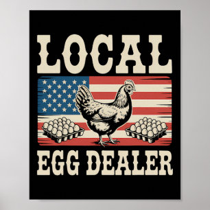 Poster Lista de Distribuidores de Ovos Locais Fazenda de
