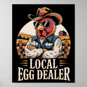 Poster Lista de Distribuidores de Ovos Locais Fazenda de