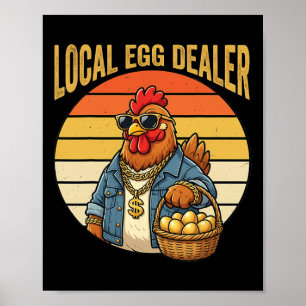 Poster Lista de Distribuidores de Ovos Locais Fazenda Eng