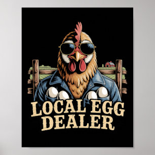 Poster Lista de Distribuidores de Ovos Locais Fazendeiro 