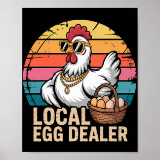 Poster Lista de Distribuidores Locais de Ovos Fazendeiro 