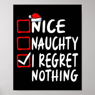 Poster Lista de Natal Família Não Me Arrependo de Nada Le