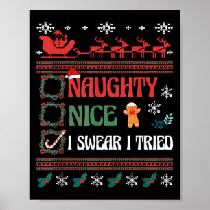 Poster Lista de Natal Legal, Safadinho, Juro que Tentei C