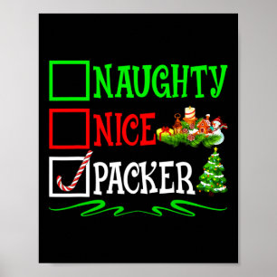 Poster Lista de Natal para Papais noeis de Embalagens Bon