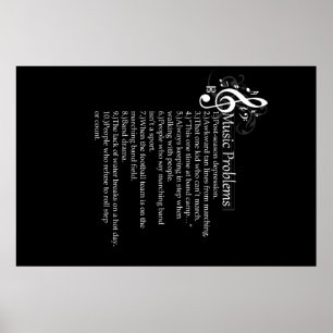 Póster Lista de Problemas de Banda de Marcha