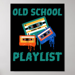 Poster Lista de Reprodução da Escola Antiga dos anos 80