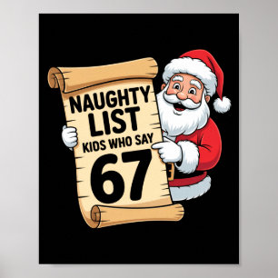 Poster Lista de Travessos Crianças Que Dizem 67 Piadas Me