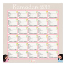 Lista De Verificação Diária Ramadhan Para GIRLS