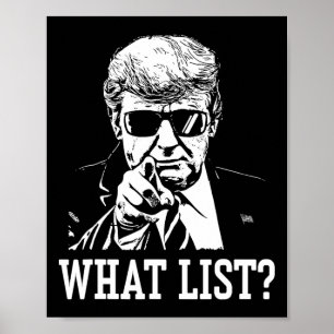 Poster Lista Divertida do Trump 4
