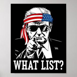 Poster Lista engraçada do Trump 2 