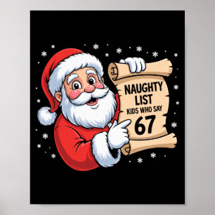 Poster Lista Travessa Crianças Que Dizem 67 Piada Meme 6 