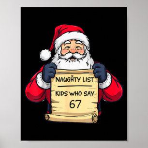 Poster Lista Travessa Crianças Que Dizem 67 Piadas Meme N