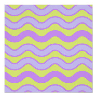 Póster Listra Groovy Lima Roxa Minimalista Moderna Primav