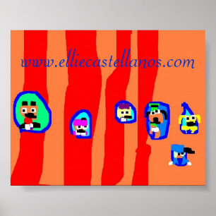 Póster listrado, www.elliecastellanos.com - personalizado