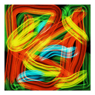 Póster Listras coloridas
