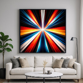 Poster Listras de Velocidade da Luz Arte
