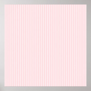 Póster Listras dos doces do rosa Pastel