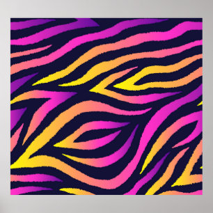 Poster listras holográficas, padrão futurista sem problem