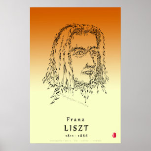Poster Liszt: Enfrente a música
