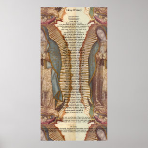 Póster Litania De Maria (30 x 60 Extra Grandes)