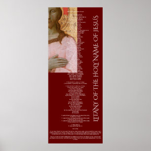 Poster litania do nome sagrado de jesus