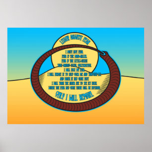 Poster Litany Contra o Medo