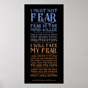 Poster Litany Contra o Medo Dune 2021