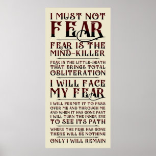 Poster Litany Contra o Medo v2