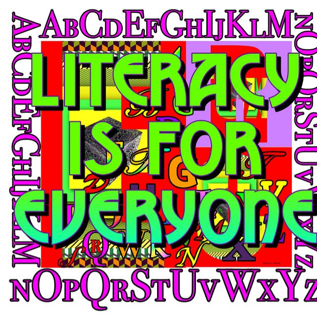 Póster Literacia é para Todos (Advocate for literacy.  Post in classroom)