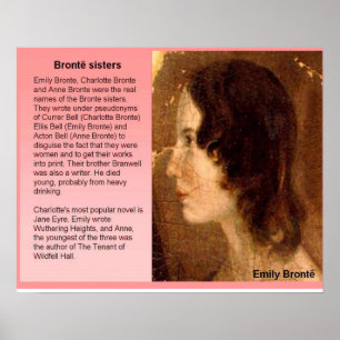 Poster Literatura, século XIX, irmãs de Bronte
