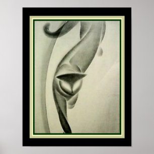 Poster Litografia CA 1931 do gato de Deco por Felten