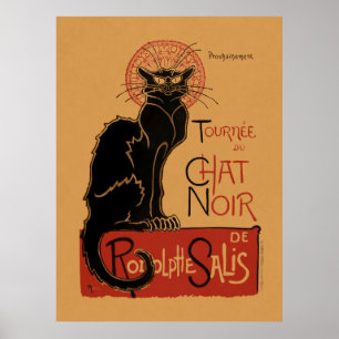 Poster Litografia colorida da Tournée du Chat Noir