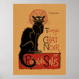 Poster Litografia colorida da Tournée du Chat Noir