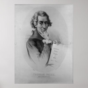 Póster Litografia de THOMAS PAINE por Peter Kramer