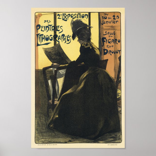 Poster Litógrafos Vintage Publicidade Francesa (Frente)