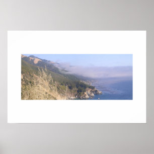 Póster Litoral central de Califórnia