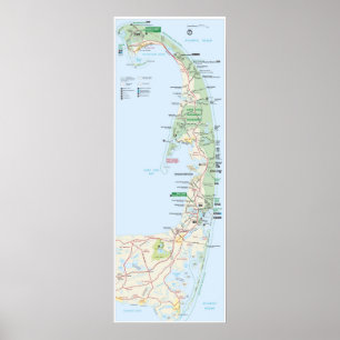 Póster Litoral do nacional de Cape Cod