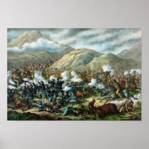 Poster Little Bighorn - o último suporte de Custer