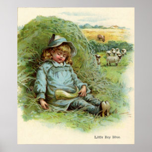 Póster Little Boy Blue Nursery Rhyme