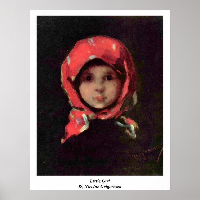 Poster Little Girl By Nicolae Grigorescu (Frente)