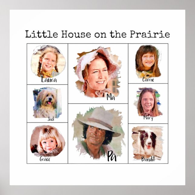 Poster Little House on the Prairie Ingalls Family (Frente)
