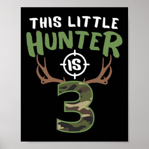 Poster Little Hunter É 3 Garotos De Aniversário aniversár