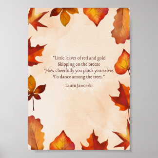 Poster Little Leaves por Laura Jaworski